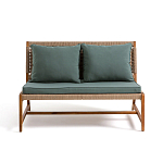 Садовый 2-х местный диван с каркасом из акации Green варинант исполнения - 6 | Loft Concept в Екатеринбурге