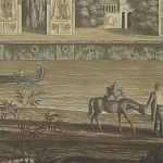 Обои ручная роспись Monuments of Paris Eau Forte on antique scenic Xuan paper варинант исполнения - 3 | Loft Concept в Екатеринбурге