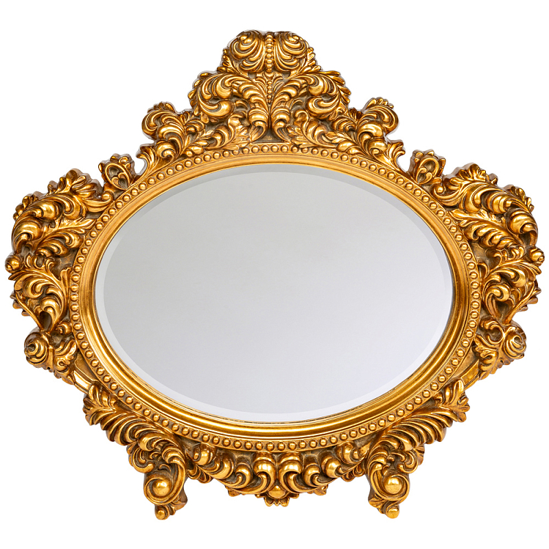 Зеркало настенное золотое с ажурным резным орнаментом Classic Ornament Mirror Золотой Зеркало в Екатеринбурге | Loft Concept 