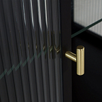 Сервант двухдверный с рифленым стеклом The Keeper варинант исполнения - 4 | Loft Concept в Екатеринбурге