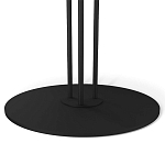 Стол журнальный с круглой бело-голубой столешницей из стекла White and Blue Marble варинант исполнения - 4 | Loft Concept в Екатеринбурге