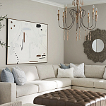 Люстра с состаренными резными элементами Big Graceful Profile варинант исполнения - 5 | Loft Concept в Екатеринбурге