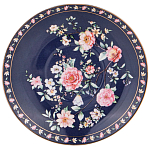 Чайный сервиз из фарфора синий на 6 персон 14 предметов Flower Porcelain Collection варинант исполнения - 3 | Loft Concept в Екатеринбурге