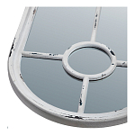 Зеркало-окно с арочным силуэтом в венецианском стиле Venetian White Mirror варинант исполнения - 2 | Loft Concept в Екатеринбурге