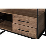 Стеллаж под TV в стиле лофт с открытыми полками и ящиками Urban Style Space варинант исполнения - 3 | Loft Concept в Екатеринбурге