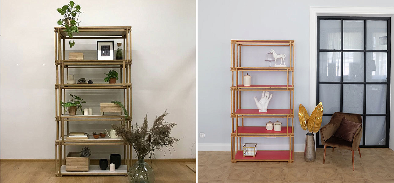 Стеллаж кубические сечения Hadley Стеллаж кубические сечения Hadley - Loft-Concept в Екатеринбурге