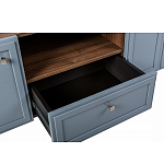 ТВ-тумба серая из массива бука с 2-мя дверками и ящиком Wenge Light варинант исполнения - 6 | Loft Concept в Екатеринбурге