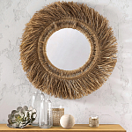 Зеркало из ротанга и сизаля WICKER MIRROR 100 варинант исполнения - 3 | Loft Concept в Екатеринбурге