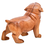 Статуэтка деревянная в виде собаки Balinese Dog варинант исполнения - 2 | Loft Concept в Екатеринбурге