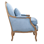 Кресло Ava Classical Armchair light blue velour варинант исполнения - 2 | Loft Concept в Екатеринбурге