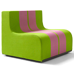 Дизайнерское кресло зеленое Poltronova Sofo Verosa Green Pink Armchair варинант исполнения - 1 | Loft Concept в Екатеринбурге