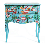 Комод с росписью Розовый фламинго L.XV CHEST OF DRAWERS Flowers with Flamingo варинант исполнения - 2 | Loft Concept в Екатеринбурге