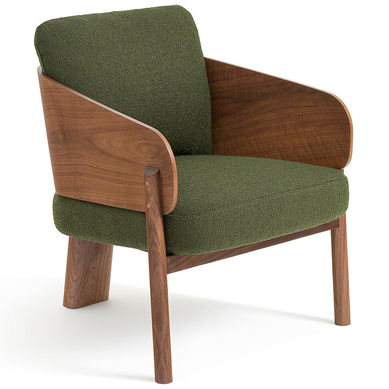 Кресло с каркасом из массива ореха Gallin Chair Green Коричневый Зеленый Кресло с каркасом из массива ореха Gallin Chair Green Коричневый Зеленый в Екатеринбурге | Loft Concept