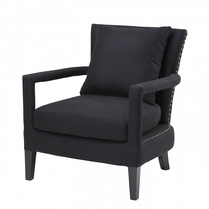 Кресло Eichholtz Chair Gregory Black Черный Темная бронза винтаж Кресло Eichholtz Chair Gregory Black Черный Темная бронза винтаж в Екатеринбурге | Loft Concept