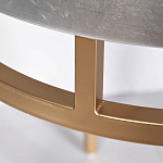 Столик журнальный серебристый с круглой столешницей Showing Refinement варинант исполнения - 2 | Loft Concept в Екатеринбурге