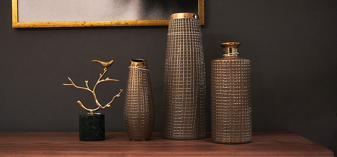 Ваза Golden mesh 25 Ваза Golden mesh 25 - Loft-Concept в Екатеринбурге