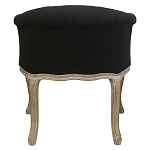 Кресло низкое в стиле прованс Louis French Armchair black flax варинант исполнения - 2 | Loft Concept в Екатеринбурге