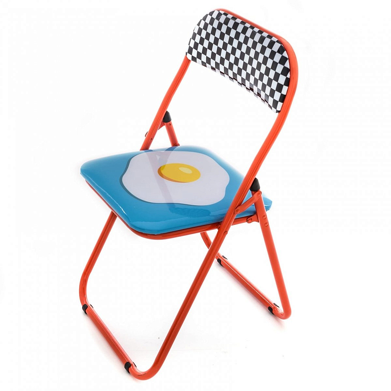 Стул Seletti Folding Chair Egg Мульти Красный в Екатеринбурге | Loft Concept 