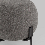 Пуф в ткани букле темно-серого цвета Pikelet варинант исполнения - 3 | Loft Concept в Екатеринбурге