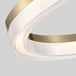 Люстра подвесная круглая светодиодная с золотым каркасом Ring Horizontal варинант исполнения - 2 | Loft Concept в Екатеринбурге