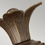 Бра для ванных комнат с прозрачным стеклянным плафоном в форме ананаса и декоративным основанием с рельефным узором Hinkley варинант исполнения - 8 | Loft Concept в Екатеринбурге