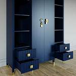 Большой шкаф с витриной Elsa Dreams Blue варинант исполнения - 2 | Loft Concept в Екатеринбурге