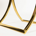 Кофейный столик на подстолье золотого цвета Noelle варинант исполнения - 5 | Loft Concept в Екатеринбурге