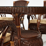 Комплект обеденный из ротанга Eloise grand варинант исполнения - 13 | Loft Concept в Екатеринбурге