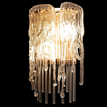 Бра с эффектом стекающего стекла и прозрачными трубками Textured Glass варинант исполнения - 5 | Loft Concept в Екатеринбурге