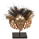 Традиционный индонезийский головной убор на подставке Aboriginal Headdress варинант исполнения - 1 | Loft Concept в Екатеринбурге