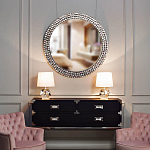 Настольная лампа с кремовым абажуром на граненном основании Crystal Facets варинант исполнения - 2 | Loft Concept в Екатеринбурге