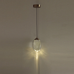 Подвесной светильник с плафоном в форме капли Crystal Transparent Drop варинант исполнения - 5 | Loft Concept в Екатеринбурге