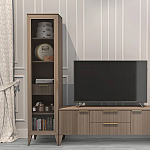 Витрина левая 1-дверная с ящиком и 5-ю полками Harper Line варинант исполнения - 3 | Loft Concept в Екатеринбурге