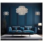 Люстра круглая с россыпью хрусталя Perfection of Diamonds варинант исполнения - 3 | Loft Concept в Екатеринбурге