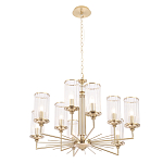 Люстра с 9-ю цилиндрическими стеклянными плафонами Jeanette варинант исполнения - 2 | Loft Concept в Екатеринбурге