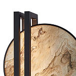 Бра из двух каменных дисков в металлической раме Constellation варинант исполнения - 2 | Loft Concept в Екатеринбурге