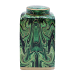 Ваза с малахитовым узором MALACHITE варинант исполнения - 1 | Loft Concept в Екатеринбурге