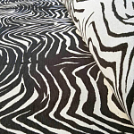 Мебельная ткань Шенилл черно-белый принт 140 см T3-1 варинант исполнения - 2 | Loft Concept в Екатеринбурге