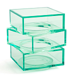 Стол журнальный в форме кубов Acrylic Furniture Lumina Mint Breeze варинант исполнения - 1 | Loft Concept в Екатеринбурге