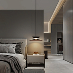 Подвесной светильник черного цвета из металла Obsidian Touch варинант исполнения - 5 | Loft Concept в Екатеринбурге