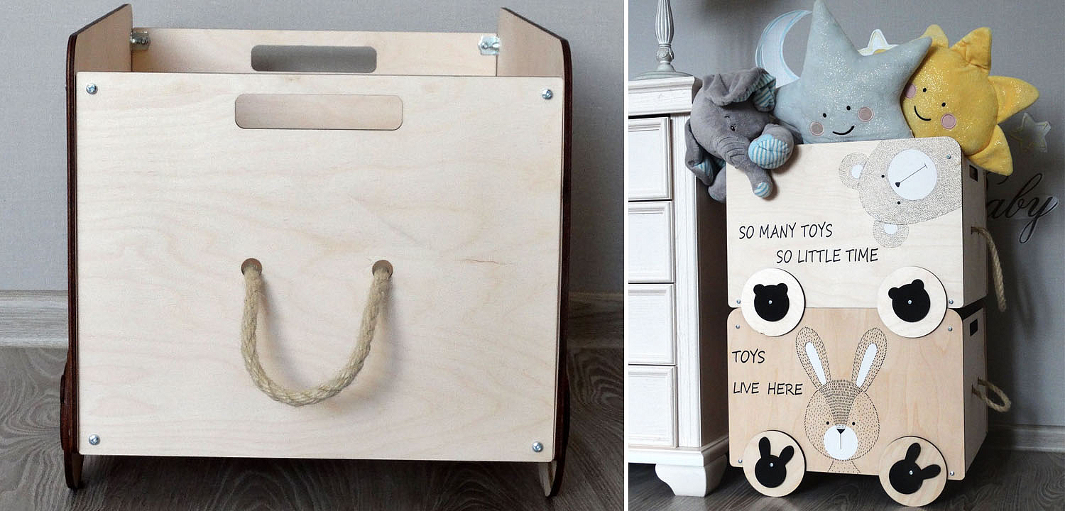 Ящик Wooden Box Bear Ящик Wooden Box Bear - Loft-Concept в Екатеринбурге