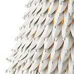 Подвесной светильник белый металлический в форме колокола White Natural Lines варинант исполнения - 1 | Loft Concept в Екатеринбурге