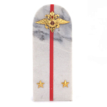 Сувенир Погон МВД из натурального камня мрамор Souvenir Epaulets варинант исполнения - 1 | Loft Concept в Екатеринбурге