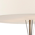 Люстра круглая с белым тканевым абажуром  White Light Diffuser варинант исполнения - 2 | Loft Concept в Екатеринбурге