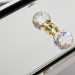 Тумбочка зеркальная с ящиком Mirror Chrome Cabinet варинант исполнения - 4 | Loft Concept в Екатеринбурге