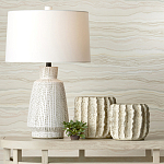 Настольная лампа с корпусом в форме вазы и белым абажуром Lots of Strokes варинант исполнения - 4 | Loft Concept в Екатеринбурге