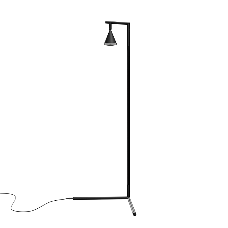 Напольный торшер светодионый Stripe 3000К 20Вт Черный в Екатеринбурге | Loft Concept 