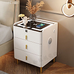 Умная прикроватная тумбочка c зарядкой для телефона Smart Furniture варинант исполнения - 1 | Loft Concept в Екатеринбурге