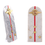 Сувенир Погон МВД из натурального камня мрамор Souvenir Epaulets варинант исполнения - 4 | Loft Concept в Екатеринбурге