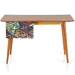 Письменный стол с принтом на ящиках Elise Desk варинант исполнения - 6 | Loft Concept в Екатеринбурге